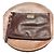 Clutch Salvatore Ferragamo in Pelle di Vitello Marrone Scuro