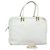 FENDI Handtasche Leder 2-Wege Weiß Auth yk13942