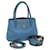 PRADA Borsa a mano in pelle 2 vie blu chiaro Auth 83160  ref.1564160