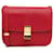 Céline Bolsa transversal Celine Medium Classic Box vermelha Vermelho Couro  ref.1564301