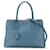 Bolso Galleria Saffiano mediano azul Prada Cuero  ref.1564330