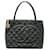 Chanel Medaillon Schwarz Leder  ref.1564544