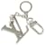 Louis Vuitton Silver Brass LV Initials Key Holder Silvery Metal  ref.1564585