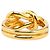 Ring Anillo de pañuelo Atame chapado en oro Hermès Dorado - vista 3