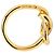 Ring Anillo de pañuelo Atame chapado en oro Hermès Dorado - vista 4