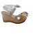 Mule con zeppa Salvatore Ferragamo pelle camel Cammello