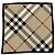 Foulard Burberry in seta beige tartan