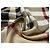 Foulard Burberry in seta beige tartan - vista 5