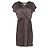 Diane Von Furstenberg DvF Akari Dark Taupe Seiden-Mock-Wrap-Kleid