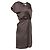 Diane Von Furstenberg DvF Akari Dark Taupe Seiden-Mock-Wrap-Kleid - Ansicht 2