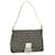 FENDI Zucchino Canvas Mamma Baguette Schultertasche Navy Auth ep4964 Marineblau  ref.1564798