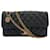 Timeless Chanel Borsa a flap matelassé classica a flap singolo 2 vie nera Nero Pelle  ref.1564951