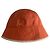 Cappello a Cloche Hermès Arancione in Cotone e Seta