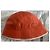 Cappello a Cloche Hermès Arancione in Cotone e Seta - vista 12