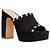 Mule con piattaforma Rockstud di Valentino Garavani Nero