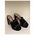 Mule con piattaforma Rockstud di Valentino Garavani Nero - vista 4