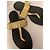 Infradito con logo in cristallo Moschino D'oro - vista 10