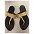 Infradito con logo in cristallo Moschino D'oro - vista 7