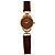 Reloj Gucci chapado en oro rojo y verde oscuro 24mm Roja