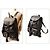 Mochila de flecos de cuero negro Yves Saint Laurent - vista 3