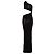 Autre Marque AYA Muse Schwarzes Pailletten Maxi Kleid