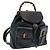 Zaino in pelle nera GUCCI Bamboo Auth am6663 Nero
