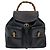 Zaino in pelle nera GUCCI Bamboo Auth am6663 Nero - vista 13