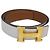 Hermès HERMES Constance Gürtel Leder 37,4"" Weiß Auth am6629