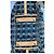 Borsa a mano Louis Vuitton in denim blu - vista 5