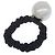 Elastico per capelli Chanel con logo in perla finta - vista 2