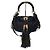 Borsa hobo Babouska Indy media in tela e pelle GG di Gucci nera Nero