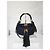 Borsa hobo Babouska Indy media in tela e pelle GG di Gucci nera Nero - vista 10