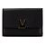 Billetera compacta Capucines en taurillon negro Louis Vuitton