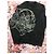 Felpa Alexander McQueen con Design Teschio Nera in Cotone Nero - vista 2