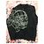 Felpa Alexander McQueen con Design Teschio Nera in Cotone Nero - vista 4