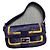 Borsa baguette Fendi viola in scamosciato di vitello Porpora
