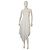Autre Marque Kiohne Sommerkleid aus weißer Baumwolle asymmetrisch Halterneck S
