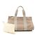 Hermès Bolso tote de lona Hermes Cannes MM Castaño