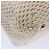 CHANEL Borsa a mano in tela di pelle beige CC Auth yb619 - vista 10