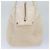 CHANEL Borsa a mano in tela di pelle beige CC Auth yb619 - vista 4