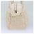 CHANEL Borsa a mano in tela di pelle beige CC Auth yb619 - vista 5