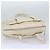 CHANEL Borsa a mano in tela di pelle beige CC Auth yb619 - vista 6
