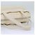 CHANEL Borsa a mano in tela di pelle beige CC Auth yb619 - vista 7