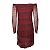 Abito zig zag Missoni in rosso, rosa e grigio - vista 3