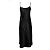 Vince, schwarzes glänzendes Midikleid - Ansicht 3