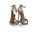 Saint Laurent, Sandali metallici Rosa - vista 3