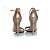 Saint Laurent, Sandali metallici Rosa - vista 6