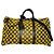 Keepall 50 Louis Vuitton borsa da viaggio triangolo giallo Marrone