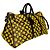 Keepall 50 Louis Vuitton borsa da viaggio triangolo giallo Marrone - vista 2