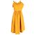 Roseanna Abito a balze in cotone giallo Sea New York con lacci Cammello